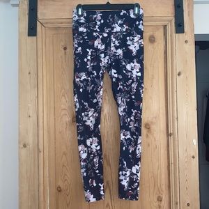Athleta Floral High Waist Stretch Leggings